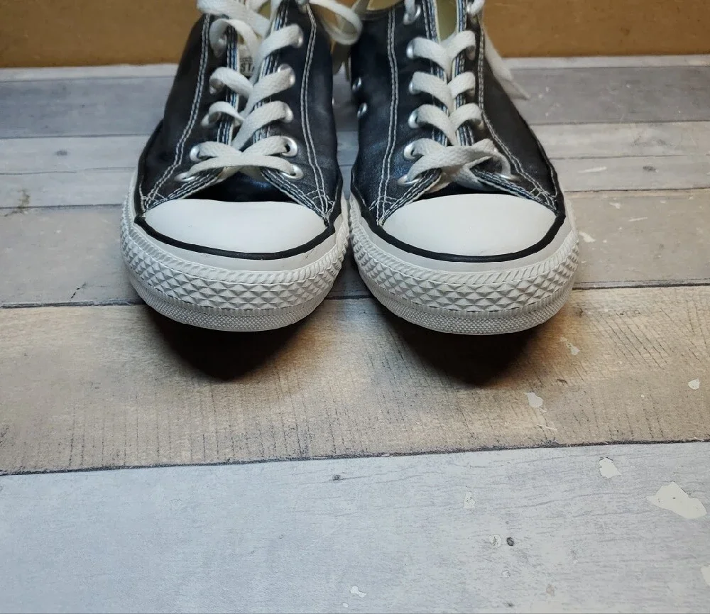 Converse All Star Blue Metallic Low Top Sneakers  157622F Size M 8/W 10 26.5 cm
